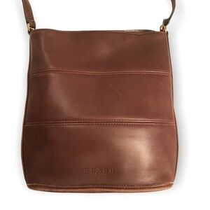 Coach vintage brown leather tote bag